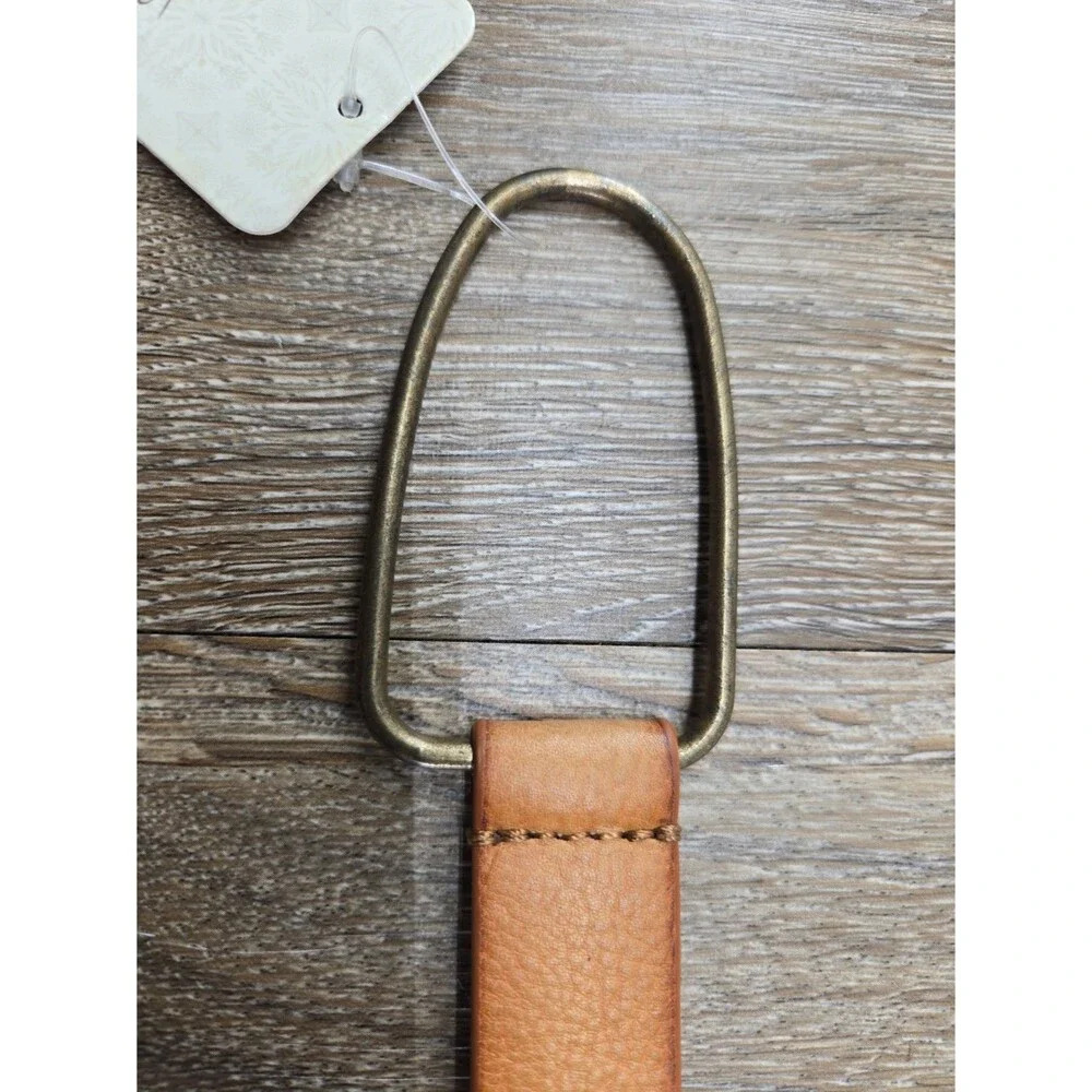 NEW - Free People Full Grain Cow Leather Hip Waist Belt Brown ALL Sizes S/M/L/XL